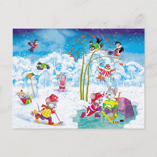 hockey briefkaart (Voorkant)