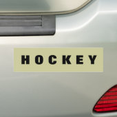 HOCKEY bumper sticker (Op auto)