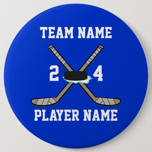 Hockey Buttonnen Ronde Button 6,0 Cm (Voorkant)
