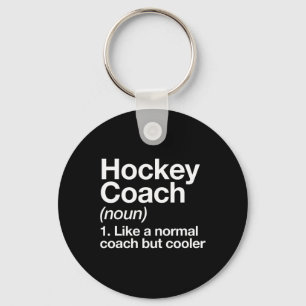 Hockey Coach Definitie Sport Grappige Trainer Inst Sleutelhanger
