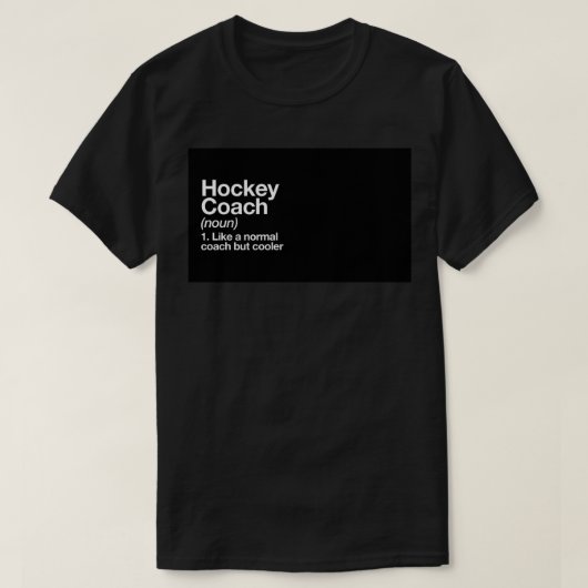 Hockey Coach Funny Definition Trainer Gift Design  T-shirt (Design voorkant)