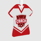 Hockey Coach,  naam & nummer Jersey Ornament (voorkant)