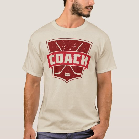 Hockey Coach Retro Style Mannen T-Shirt (Voorkant)