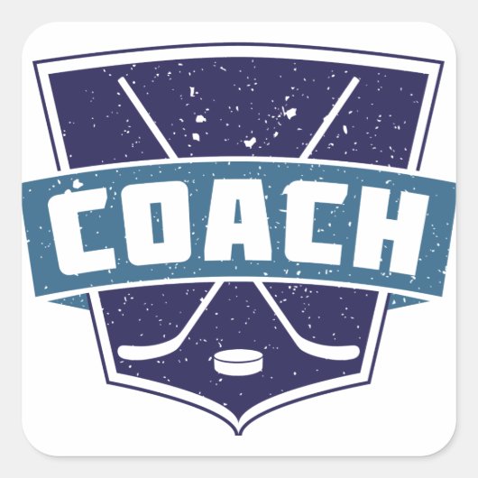 Hockey Coach Shield Stickers (Voorkant)