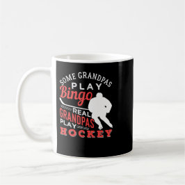 Hockey Cool Hockey Playing Grandpa 367 player Koffiemok
