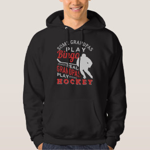 Hockey Cool Hockey Pplay Grandpa 367 player Hoodie