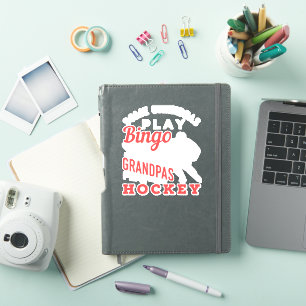 Hockey Cool Hockey Pplay Grandpa 367 player Sticker
