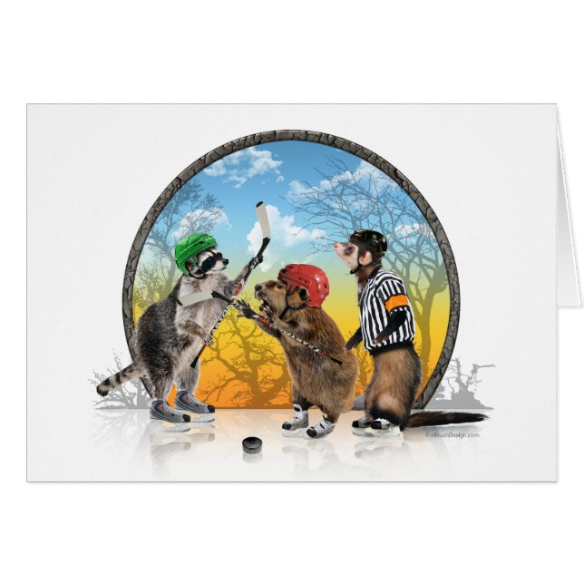 Hockey Critter Classic Card (Voorkant Horizontaal)