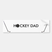 hockey dad bumper sticker (Voorkant)