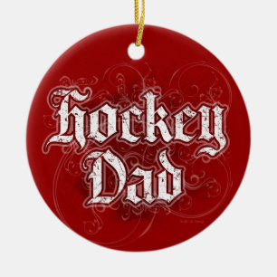 Hockey Dad Keramisch Ornament