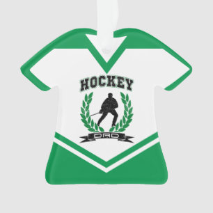 Hockey Dad Name & Number Jersey Ornament
