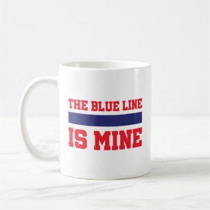 Hockey De blauwe lijn is van mij Koffiemok