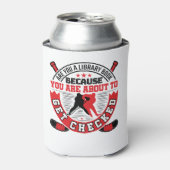 Hockey Defense About to Get Checked Funny Saying Blikjeskoeler (Blikje Voorkant)