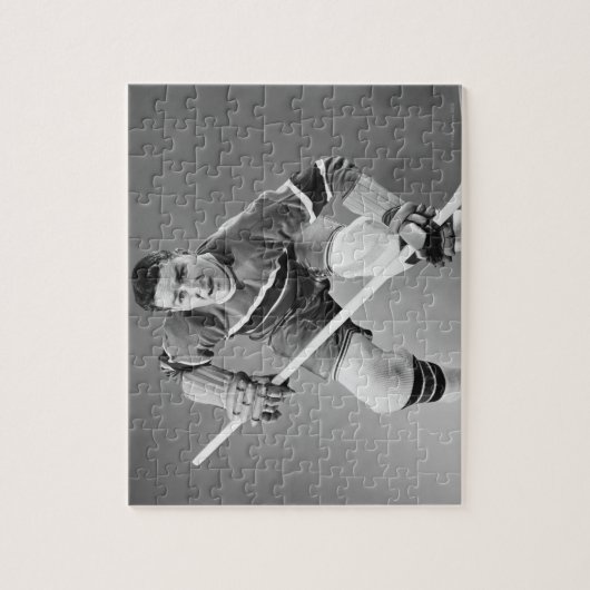 Hockey Defenseman Legpuzzel (Verticaal)