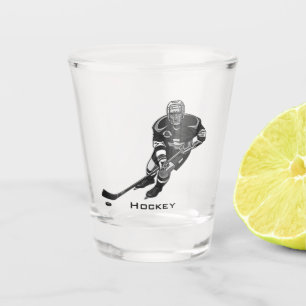 Hockey Design Shot Glass Glas