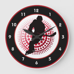 Hockey Design Wall-vergrendeling Grote Klok