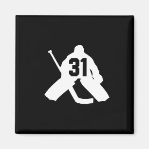 Hockey Doelman Nummer Eenendertig 31 Magneet