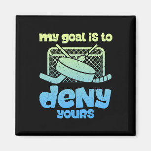 Hockey Doelman Ontkenning Grappig IJshockey Humor  Magneet
