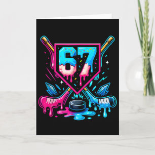 Hockey Drip 6 7 Nummer 67 Zes Zeven Meme Mannen Jo Kaart