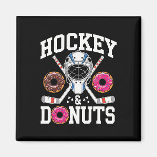 Hockey en donuts grappige sport en snack magneet
