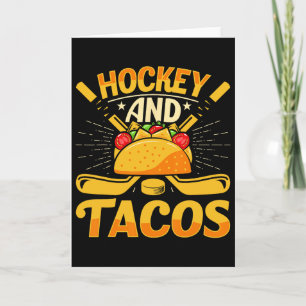 Hockey en Tacos Grappige IJshockeyliefhebber Jeugd Kaart