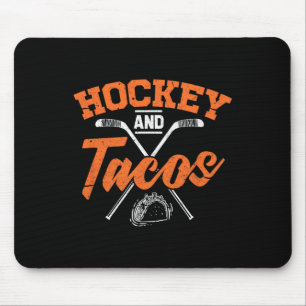 Hockey en taco's Leuk ijshockey speler cadeau Muismat