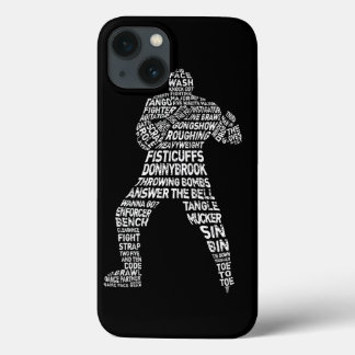Hockey Enforcer Aller Word Art iPhone 5 Coque
