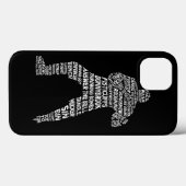 Hockey Enforcer Aller Word Art iPhone 5 Coque (Verso (horizontal))