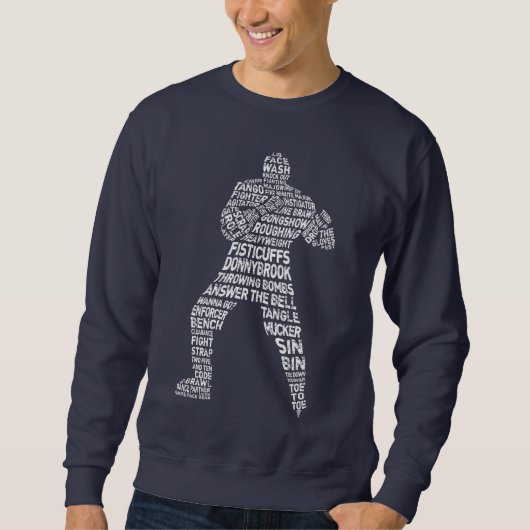 Hockey Enforcer Word Art Trui (Voorkant)