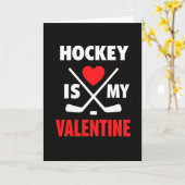 Hockey est ma carte de la Saint-Valentin (Fleur jaune)