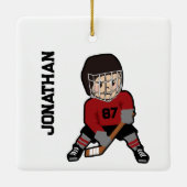 Hockey Face-Off Keramisch Ornament (Achterkant)