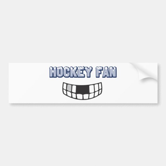 Hockey Fan Bumpersticker (Voorkant)