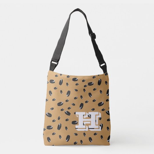 Hockey Fan Monogram Crossbody Tas (Voorkant)