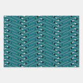 Hockey Félicitations Envelopper les feuilles de pa (Devant 3)