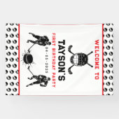 Hockey First Year Down Foam Board – 1st Birthday  Spandoek (Horizontaal)