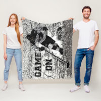 Hockey Fleece Blanket