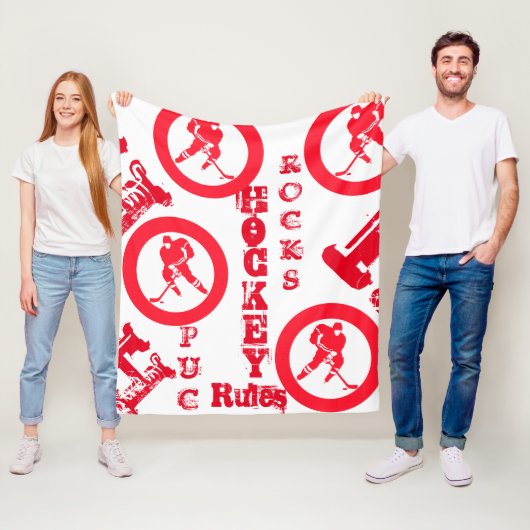 Hockey Fleece Deken (In situ)