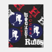 HOCKEY FLEECE DEKEN (Voorkant)