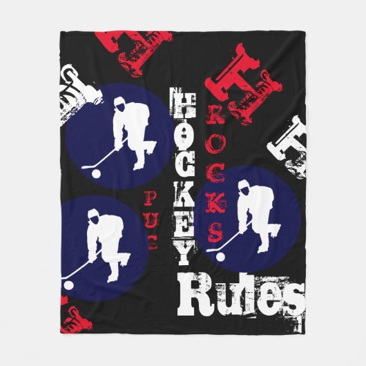 HOCKEY FLEECE DEKEN (Voorkant)