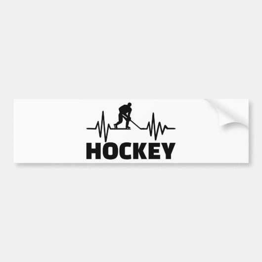 Hockey-frequentie Bumpersticker (Voorkant)