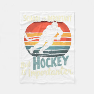 Hockey gaat voor op school grappig  fleece deken