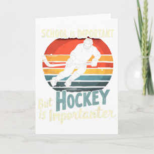 Hockey gaat voor school grappig kaart
