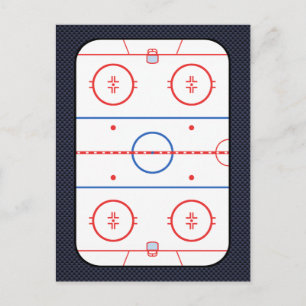 Hockey Game Companion Carbon Fibre Style Briefkaart
