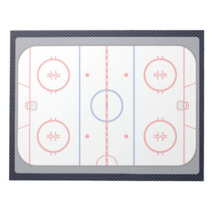 Hockey Game Companion Carbon Fibre Style Notitieblok