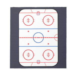 Hockey Game Companion Carbon Fibre Style Notitieblok