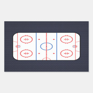 Hockey Game Companion Carbon Fibre Style Rechthoekige Sticker