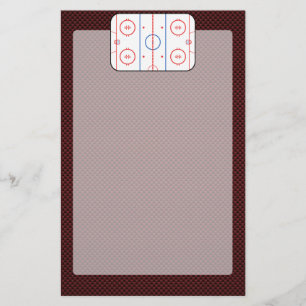 Hockey Game Companion Rink Diagram Briefpapier