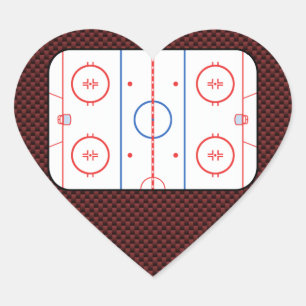 Hockey Game Companion Rink Diagram Hart Sticker