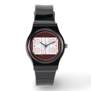 Hockey Game Companion Rink Diagram Horloge