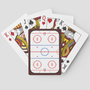 Hockey Game Companion Rink Diagram Pokerkaarten